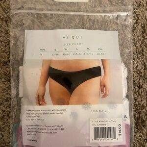 Hi Cut Underwear - New - 3 pairs